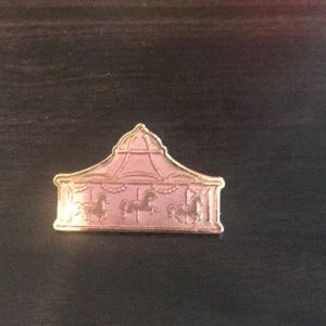 Disney enamel pin carousel pink